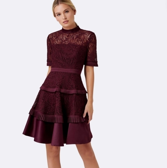 Ever New Dresses & Skirts - Ever New Lace Raine A-line Navy Dress